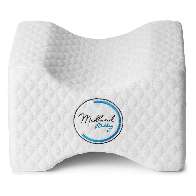 Memory Foam Contour Knee Pillow - Best for Lower Leg Back and Knee Pain - Reference #12345