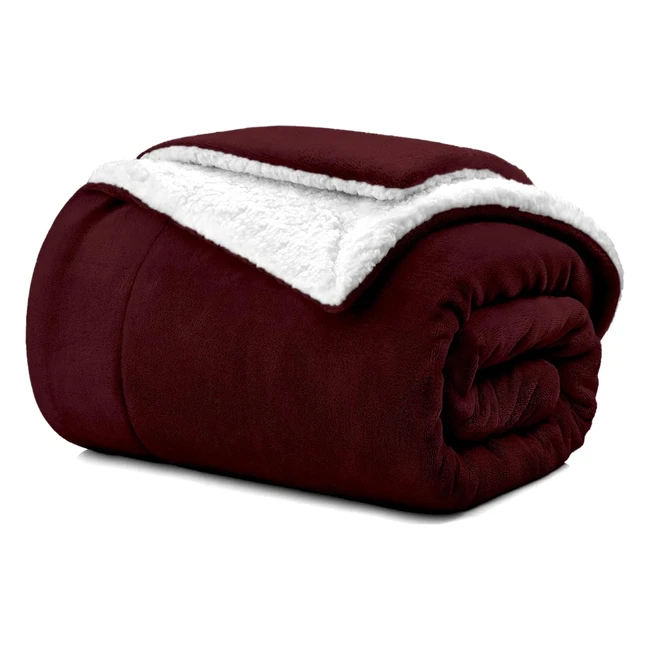 Coperta Plaid Pile Singolo/Matrimoniale Sherpa e Flanella 210x240 - Alta Qualità