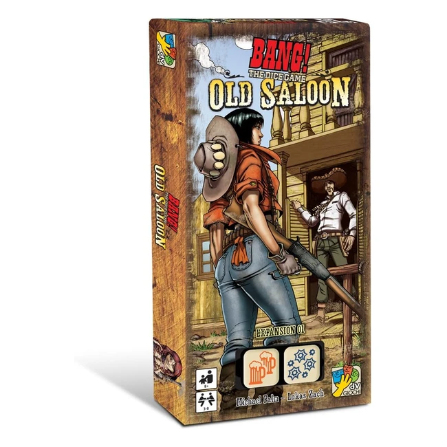 Extension Jeu de Dés Bang! Old Saloon DVG9112 - Nouveaux Personnages et Cartes