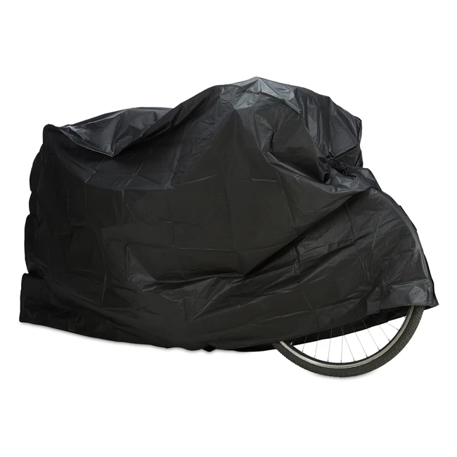 Caseta para bicicleta Relaxdays 200x115 cm - Protección solar, resistente y desgarros - Color negro/gris