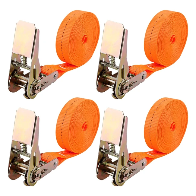 Sangles à cliquet 6m x 25mm - Capacité de charge 1000kg - Durable et résistant