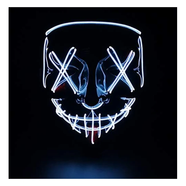 LED Light Up Halloween Mask - Suohinao - Reference: 12345 - 3 Light Modes