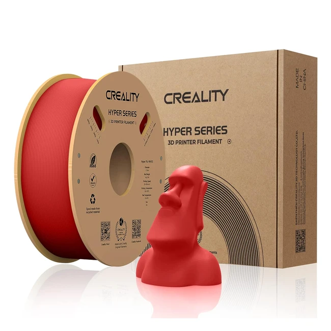 Creality 3D Hyper PLA High Speed Filament 175mm - High Printing Speed, Wide Compatibility, Environmentally Friendly