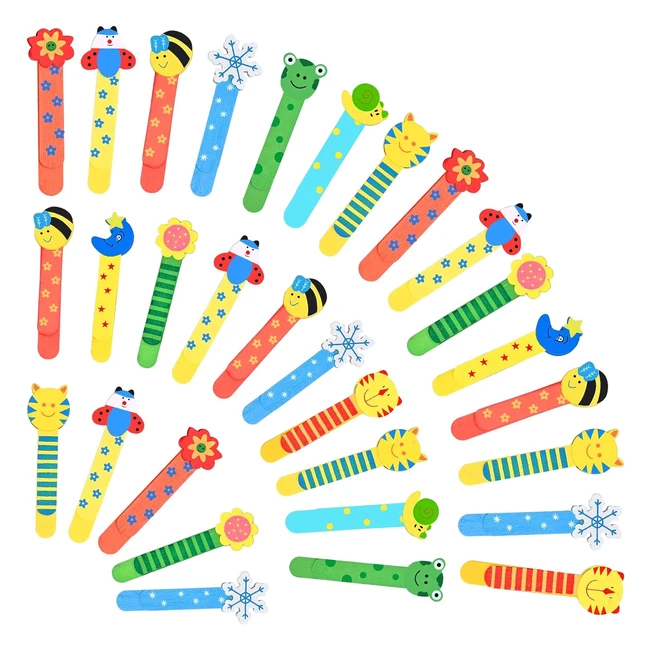 Segnalibri Animali Colorati 30 Pezzi - Ideali per Bambini - Regalo Compleanno