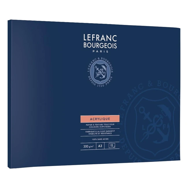 Bloc Papier Acrylique 300g A3 15 Feuilles - Lefranc Bourgeois
