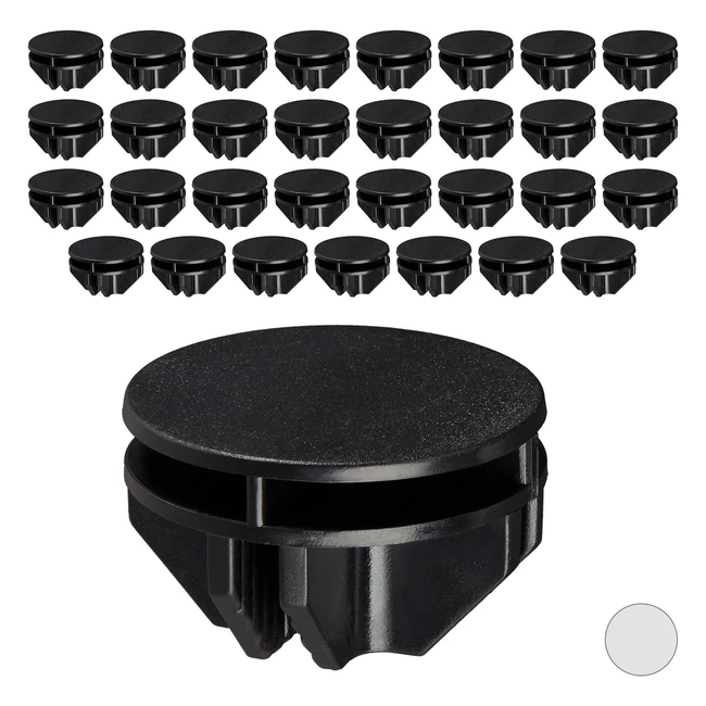 Giunti per Armadi Componibili Relaxdays - Confezione da 40 - Nero