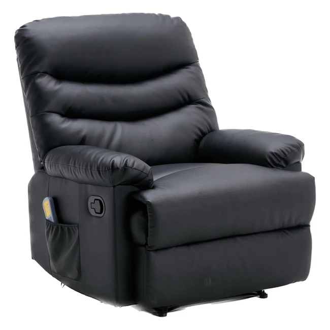 Sillón Relax con Reclinación Manual, Masaje y Termoterapia - Modelo Roma AHAR30200NG