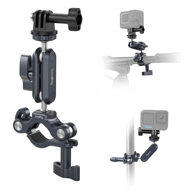 SmallRig Action Camera Mount Holder Handlebar Mount Clip for BikeMotorbike - 41