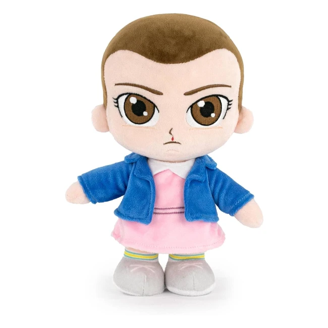 Peluche Famosa Softies Eleven Stranger Things 26 cm - Textura Suave - Fibra 100% Reciclada