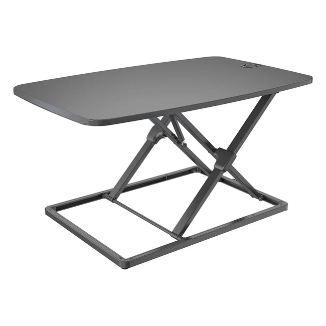 hjh office 802100 sitstanding desk attachment vmsa aluminium 795 x 50 cm