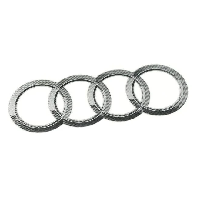 Autocollant Emblme Audi 8R0060306 - Plaque dimmatriculation 95 x 56 mm