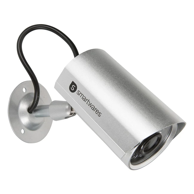 Smartwares 1001608 CS22D Videocamera Finta in Alluminio Dummy Camera Grigio 1 Un