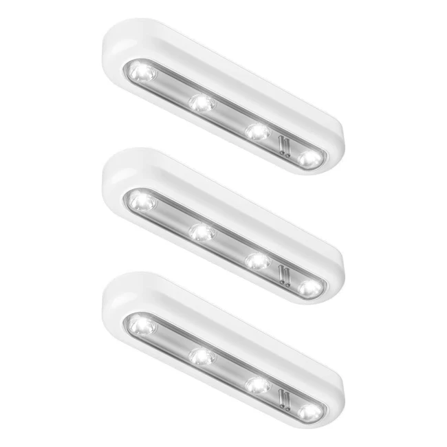 OxyLED Battery Lights - Superbright Touch Sensor LED Lights - 3 Pack