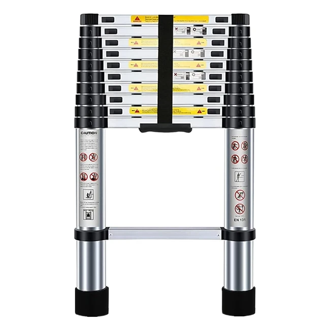 Nestling 105ft32m Telescopic Ladder - Lightweight  Stable - Max Load 150kg - Ea