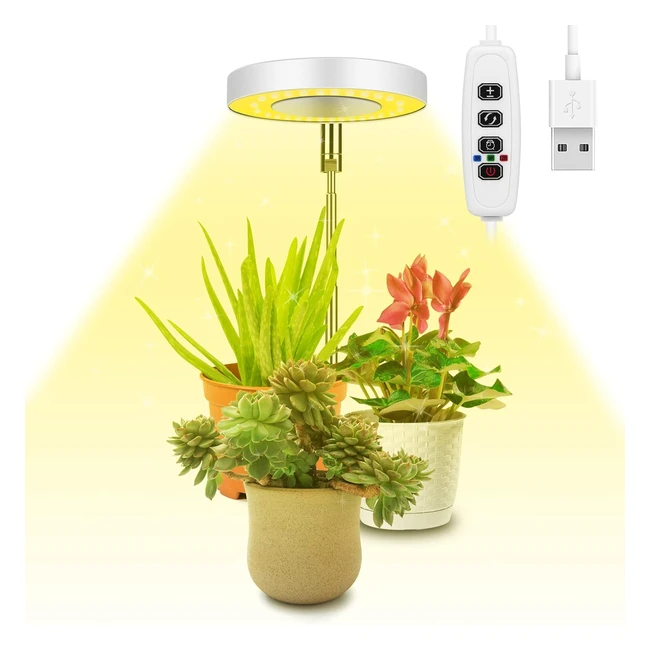 Lmpara de Plantas Ainiv 48 LED Luz de Crecimiento Espectro Completo 180 Grow L