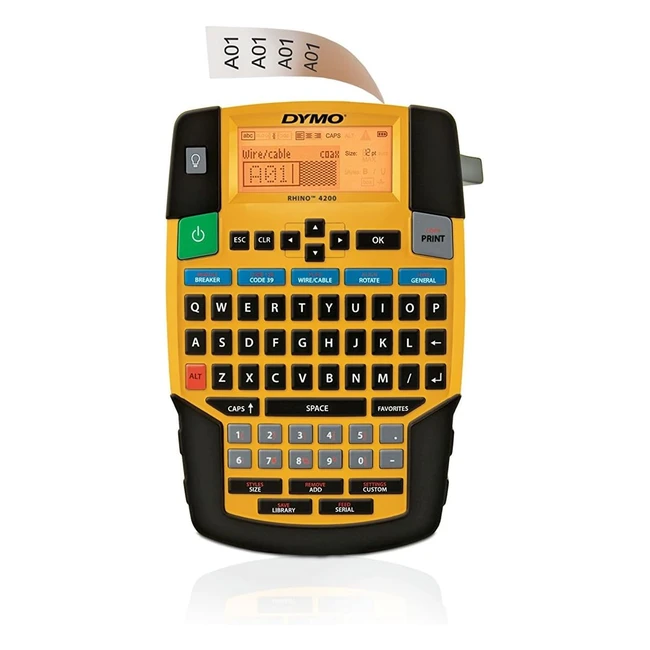 Tiqueteuse professionnelle portable Dymo Rhino 4200 - Version ITES