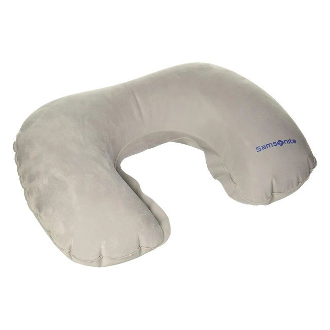 Almohada de viaje inflable Samsonite Global Travel Accessories, 36 cm, gris grafito
