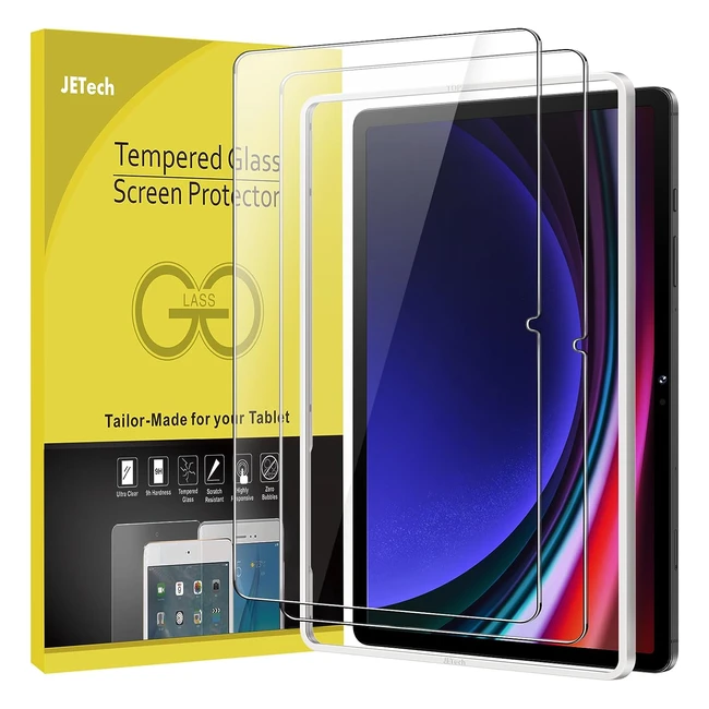 Pellicola Protettiva JETech per Samsung Galaxy Tab S9 11'' e Galaxy Tab S9 FE 10.9'' - Vetro Temperato HD Chiaro - Pacco da 2