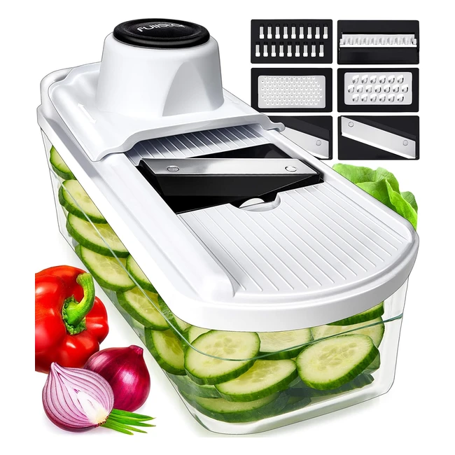 7in1 Mandoline Vegetable Slicer Spiralizer - Professional Kitchen Gadget