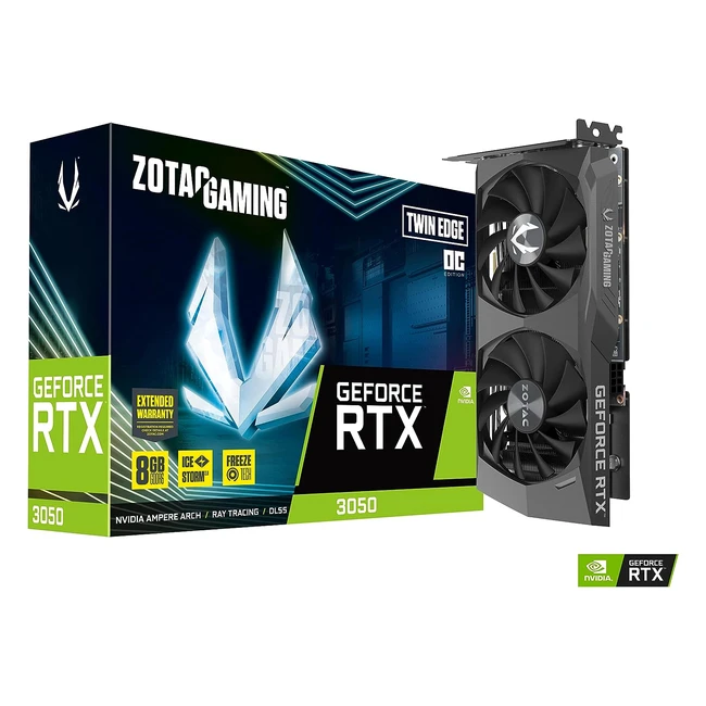 Scheda Grafica Zotac Gaming GeForce RTX 3050 Twin Edge OC 8GB GDDR6 - Nero