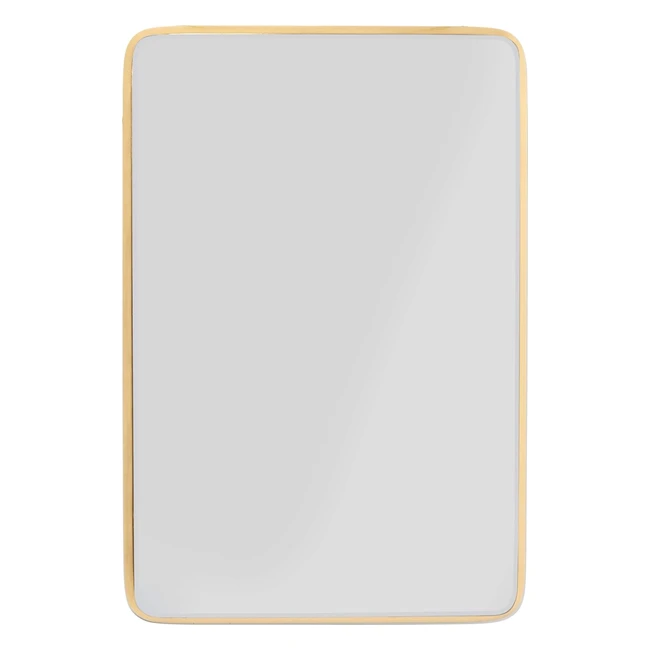 Kare Jetset Designer Spiegel Gold 94x64 cm rechteckiger Wandspiegel mit goldenem Rahmen verschiedene Designs HWD 94x64x35 cm