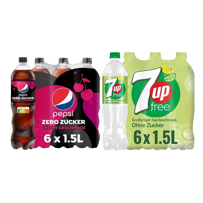Pepsi Zero Zucker Cherry 6x15L - Zuckerfreie Erfrischung mit doppeltem Genuss