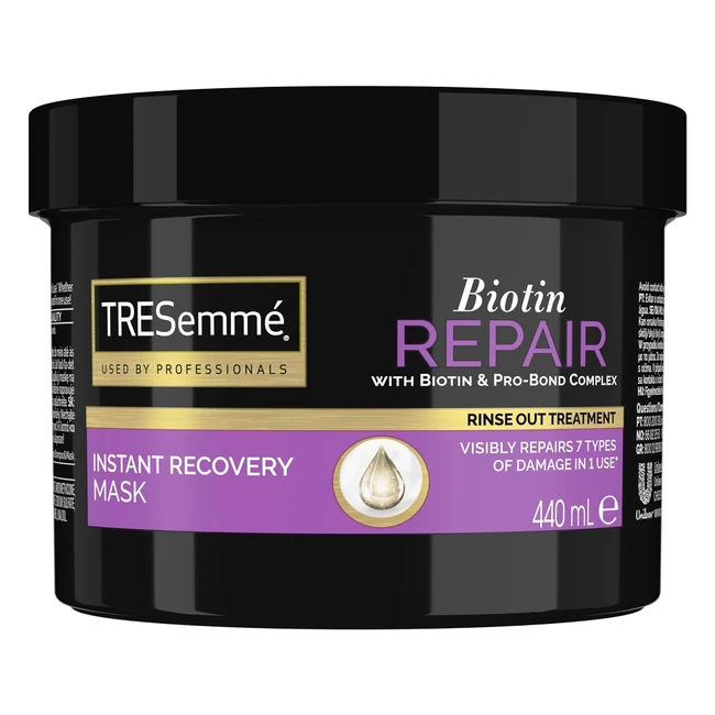 TRESemm Biotin Repair Mask - Instant Recovery ProBond Complex - 440ml