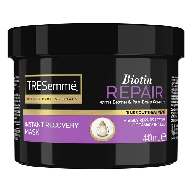 TRESemmé Biotin Repair Mask - Instant Recovery, ProBond Complex - 440ml