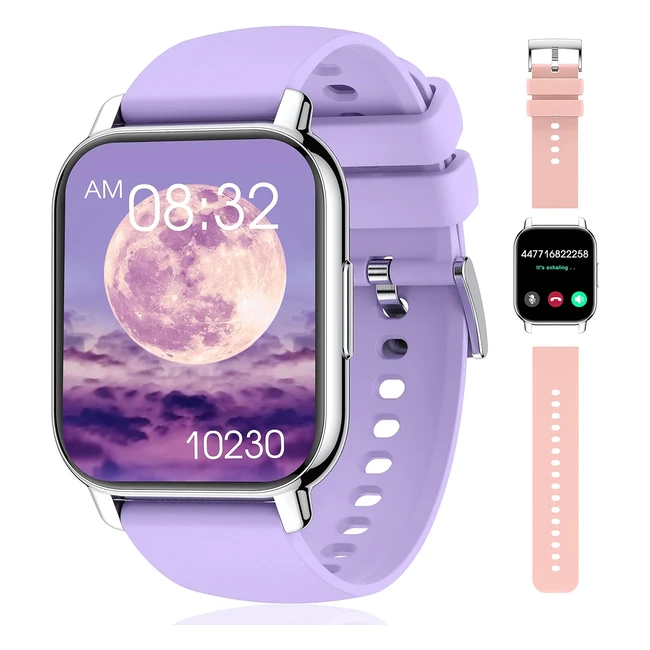 Popglory Smart Watch 185: Fitness Tracker with Blood Pressure, Heart Rate, Sleep Monitor