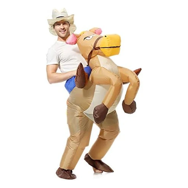 Traje Inflable Halloween Cosplay Fiesta Fantasía Adulto Caballo Cowboy