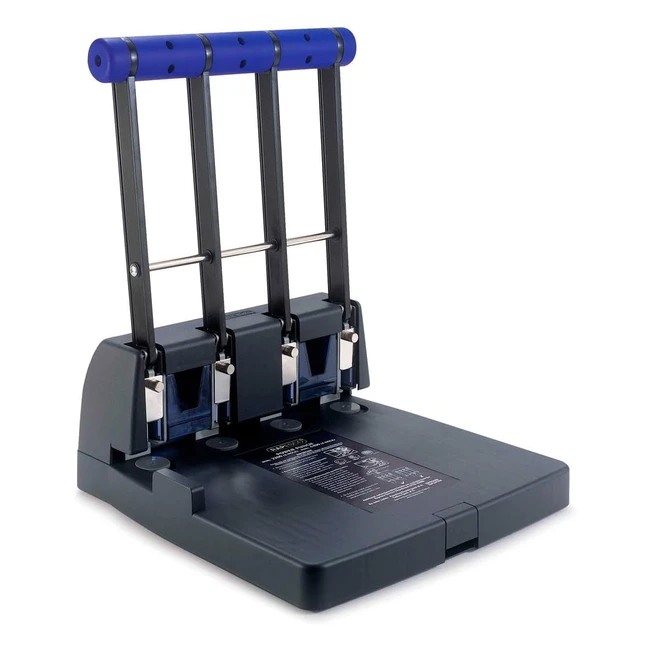 Perforatrice Rapesco PF4000A1 per 4 fori - Alta capacità, 150 fogli - Blu/Grigio