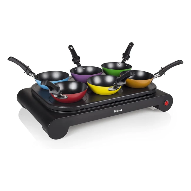 Tristar BP2827 Partywokset - Crêpe und Bratpfanne - 1000W - Schwarz