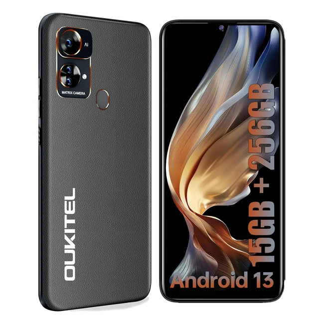 Oukitel C33 Mobile Phone - 15GB/256GB, 2TB Expandable, Android 13, 50MP/5MP Camera, 6.8