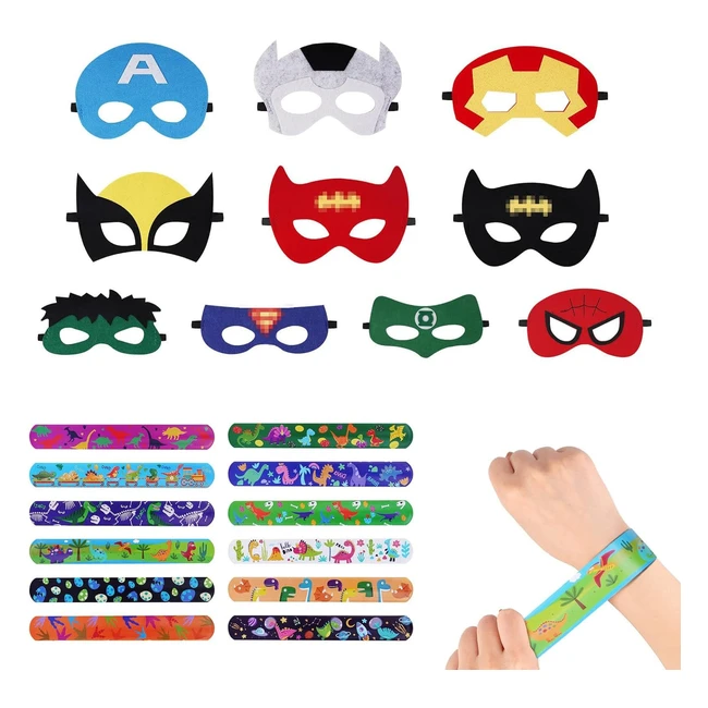 Kit de Máscaras Superhéroes Niños - 28pcs - AOMIG