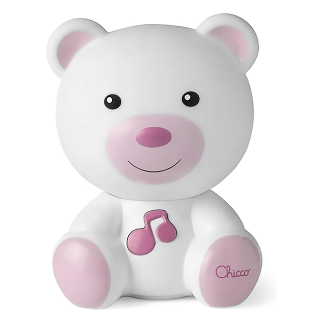 Veilleuse Chicco Dreamlight Rose - Musique Classique et New Age - Veilleuse de Chevet et Lampe Portable pour Bébé