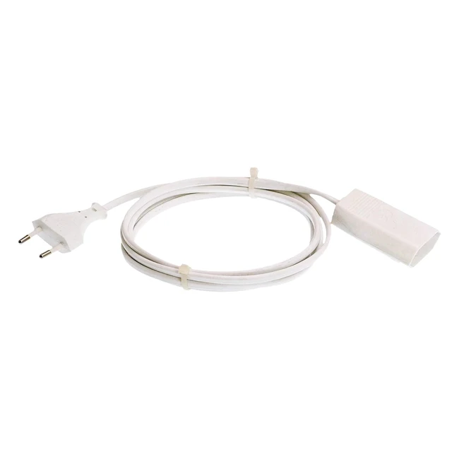 As Schwabe Euro Verlängerungskabel 3 m 230 V 25 A Flachkabel Flachstecker für den Innenbereich Weiß