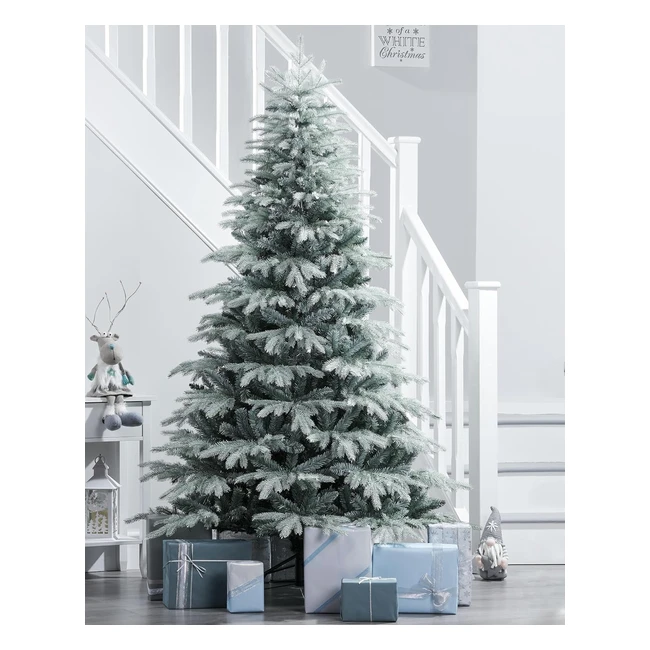 Frosted Siberian Mixed Pine Christmas Tree - 6ft/180cm - Realistic Design
