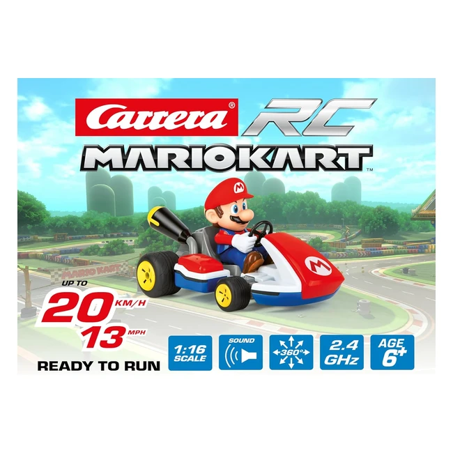 Mario KartTM - Kart de course Mario avec son - Rf 12345 - Vitesse et adrnal