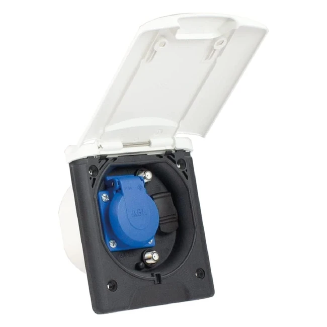 AS Schwabe Multifunktions-Einbausteckdose 1 x 230 V 16 A mit Erdungskontaktsteck