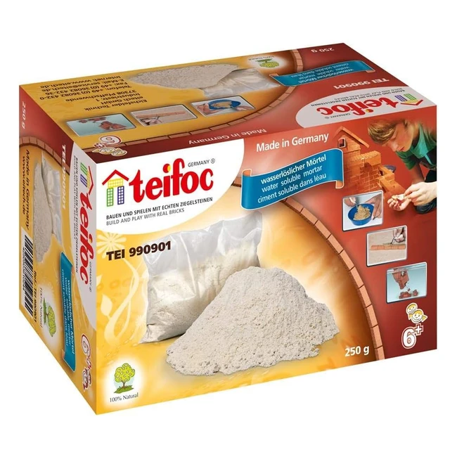 Teifoc Malta 100% Naturale Teifoctei990901 - Costruzioni Colore Multi Colour Sacco da 250g con Cemento Aggiuntivo T990901