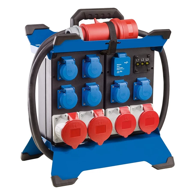 AS Schwabe Stecky Duo 3 CEE Power Distributor 21m Kabel H07RNF 5G6 6x Schuko Ste