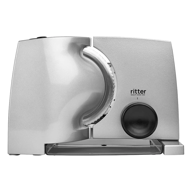 Affettatrice Ritter Compact 1 Nero - Affettatrice Elettrica con Motore Eco - Made in Germany