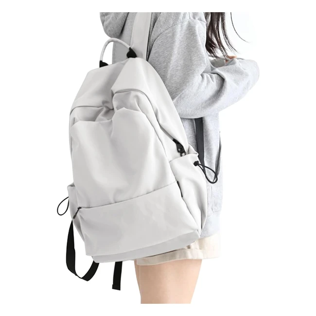 Sac à dos scolaire Hyc00 pour fille et garçon - 14 pouces - imperméable - idéal pour l'école, le voyage et le travail