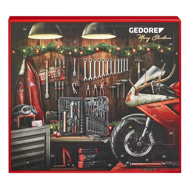 Gedore 3304900 Red R49002042 - Calendario dell'Avvento 2022 - 42 Pezzi - Regalo Uomo