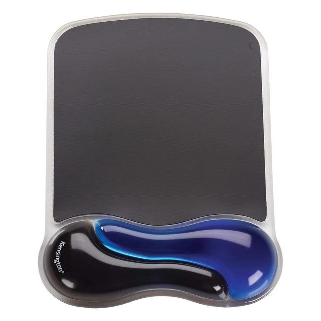 Kensington Ergonomic Mouse Mat with Wrist Rest - Duo Gel Support - Blue 62401