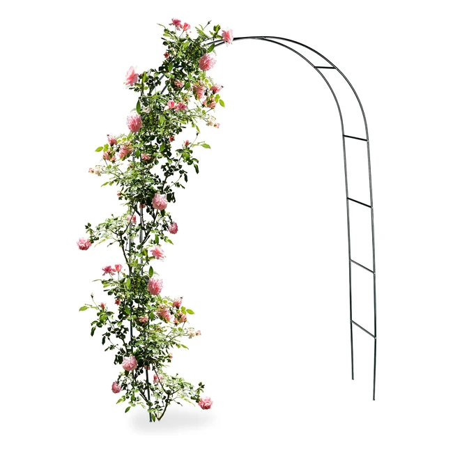 Arco per rose rampicanti Relaxdays 240 cm verde