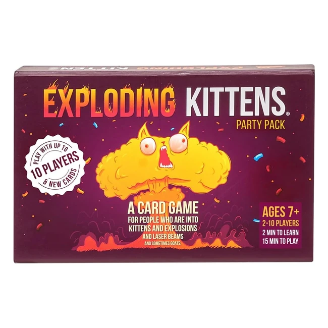 Exploding Kittens Party Pack - Fun Family Card Game for Adults, Teens, and Kids