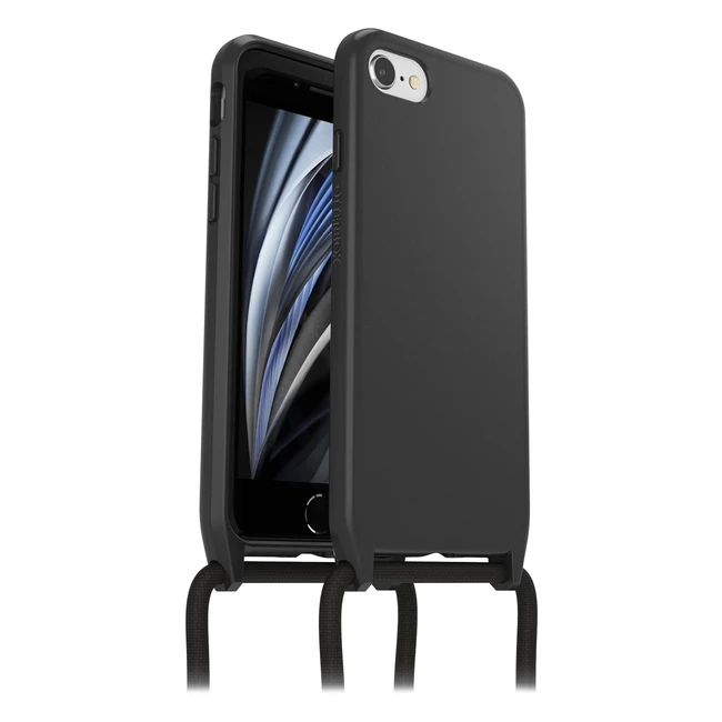 Custodia Otterbox React Necklace per iPhone 7/8/SE 2020/SE 2022 - Protezione Anticaduta - Nero