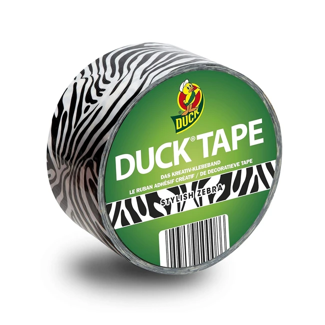 Nastro Telato Creativo Ducktape Stylish Zebra 48mm x 10m - 123243