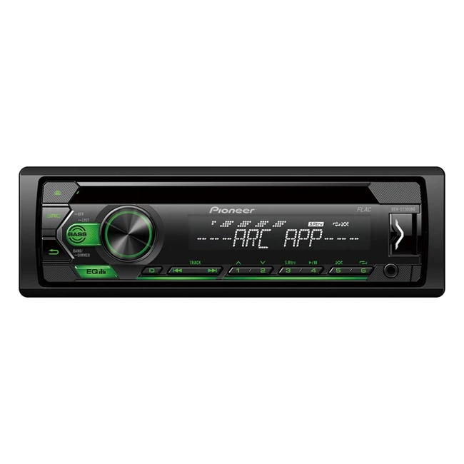 Autorradio Pioneer DEHS120UBG con iluminación verde - USB/AUX/RDS